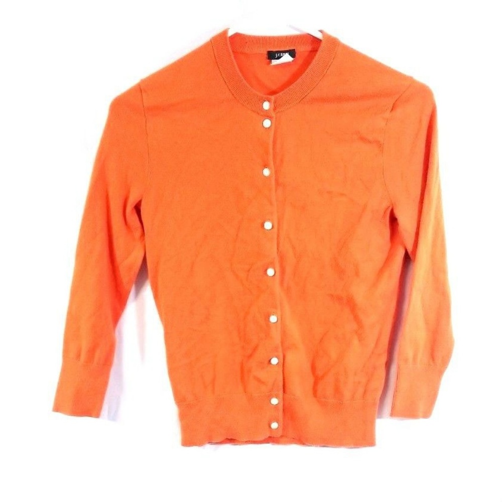 J Crew Women Long Sleeve Button Front Cardigan XS